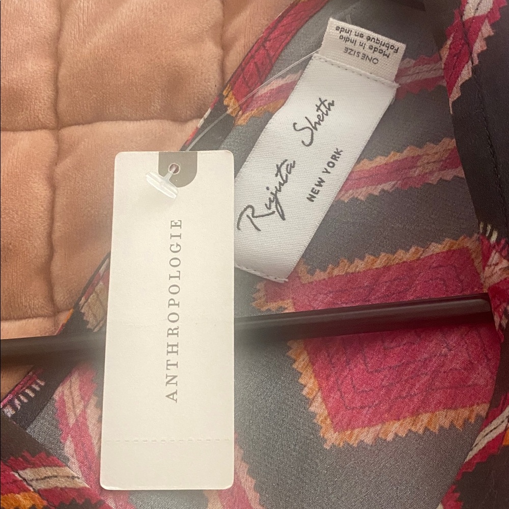 Anthropologie Pink and Black Geometric Maxi Dress - Picture 4 of 5